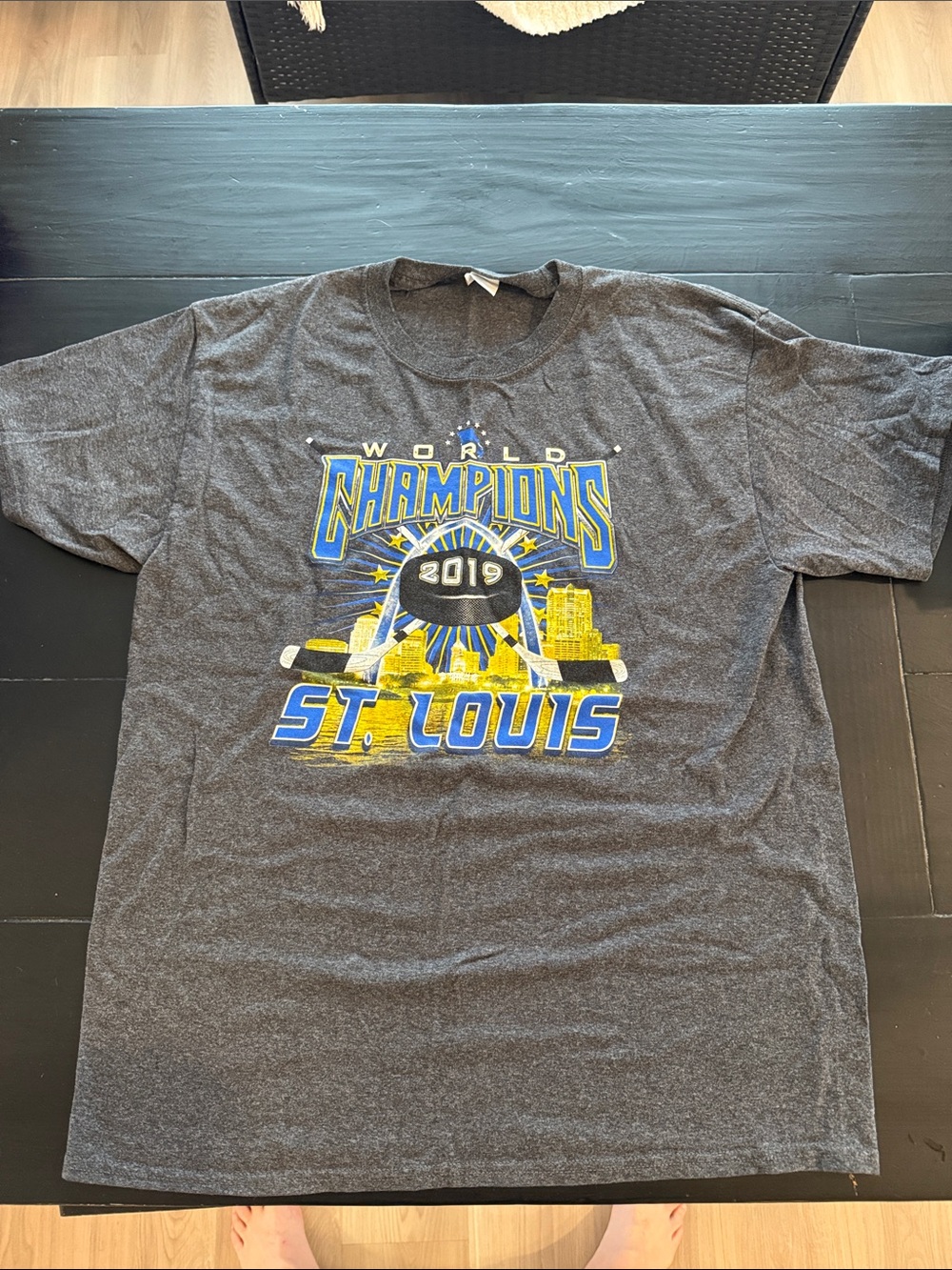 Port and Company Gray St. Louis 2019 Champions Crewneck